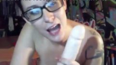 Perfect Inked Amber With Kissable Glasses Desires Anal