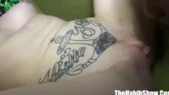 19 Yr Chloe Carter Tattooed Freak Swallows Bbc