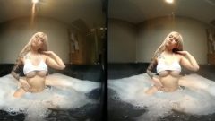VRpussyVision.com – Tattooed Blond Thai Girl Inviting Water Play