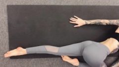 Tattooed Russian Darling Practices Suggestive Yoga Poses – RedFox/Red Fox