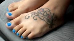 Provocative Blue Toes