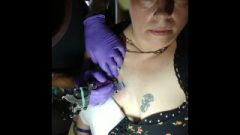 Vixen Receives First Qos Tattoo (queen Of Spades – Big Black Cock Slut)