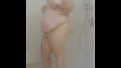 Tatted Obese In Shower