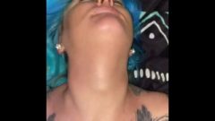 Naughty Inked Vixen Has Two Toys Used On Her Fanny Super Wet