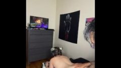 Thicc Inked Gamer Female Destroyed And Spunk On Her Face Playing Overwatch